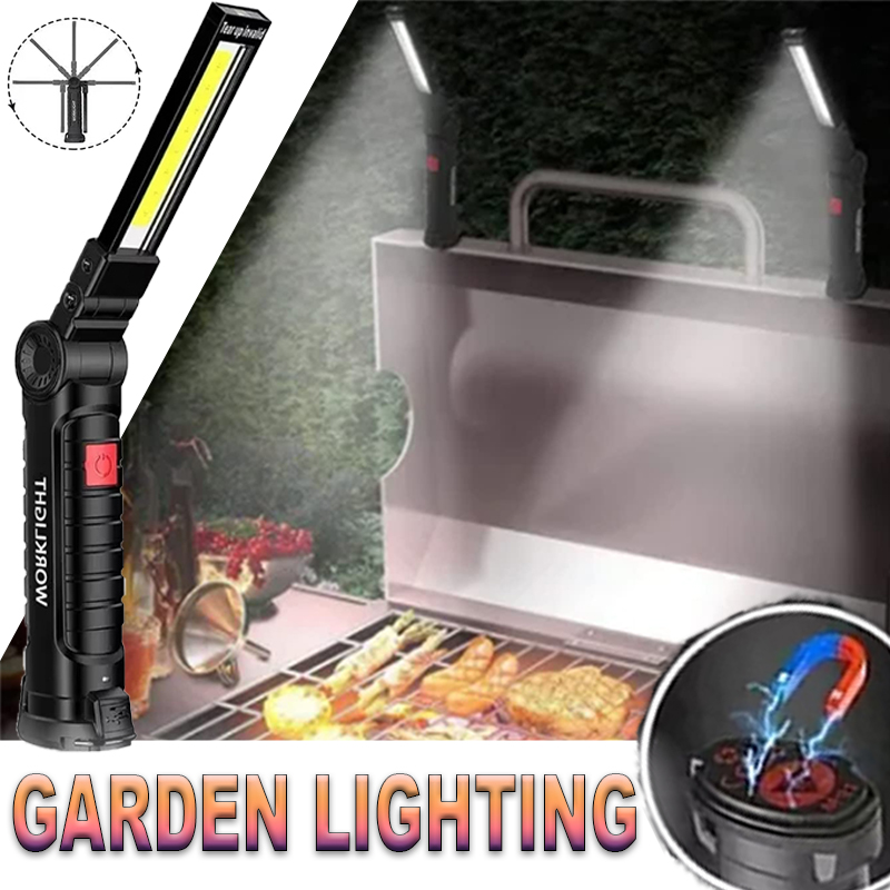 Outdoor Lighting Nearby - مصباح يدوي LED محمول مع خطاف