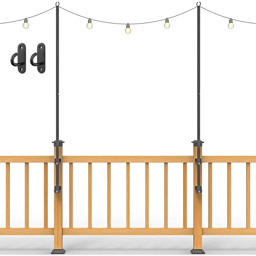 Outdoor Lighting Garden - عبوتان من أقطاب إضاءة الخيط -