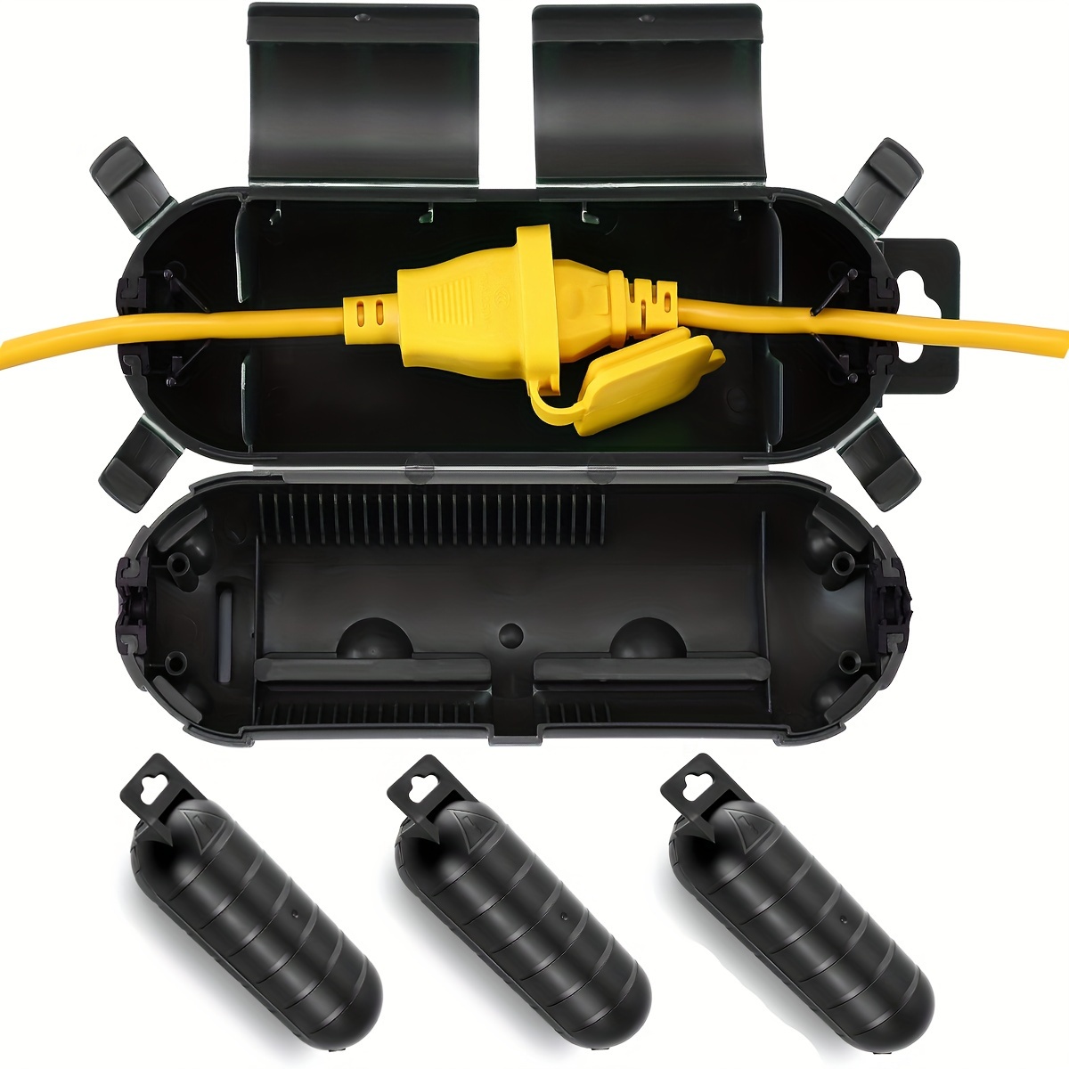 Outdoor Lighting Extension Cord - غطاء أمان واقٍ لتوصيل سلك التمديد،