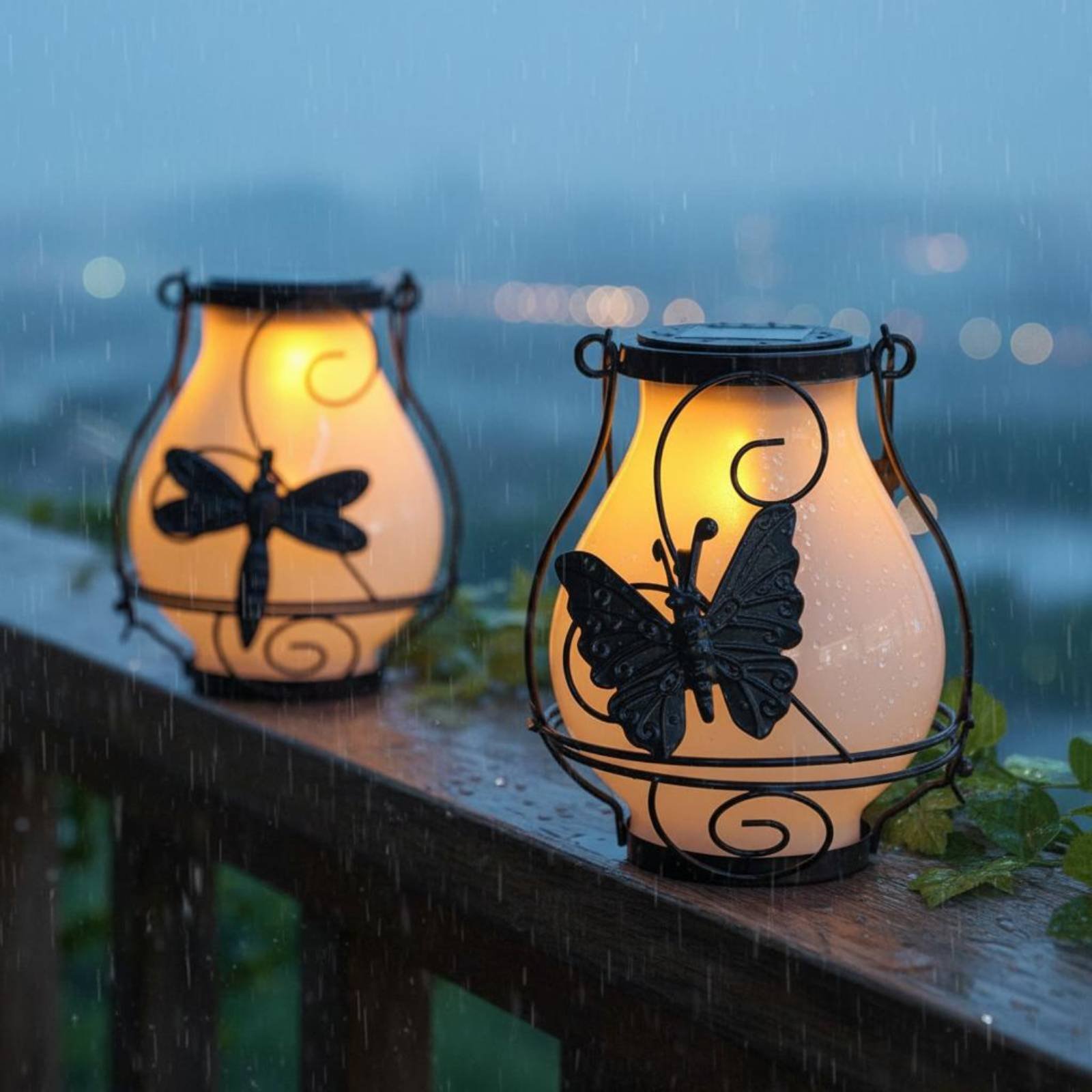Outdoor Lighting Decoration - فانوس شمسي على شكل فراشة مقاوم