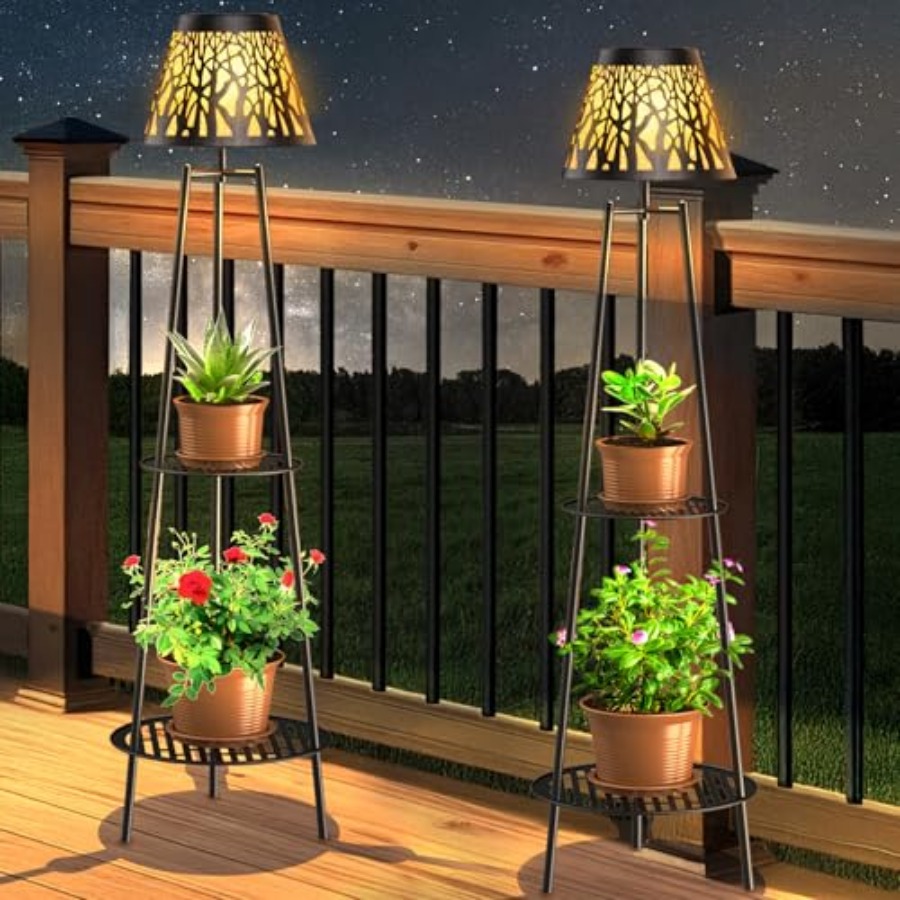 Outdoor Lighting Solar - مصباح أرضي شمسي خارجي مع حامل