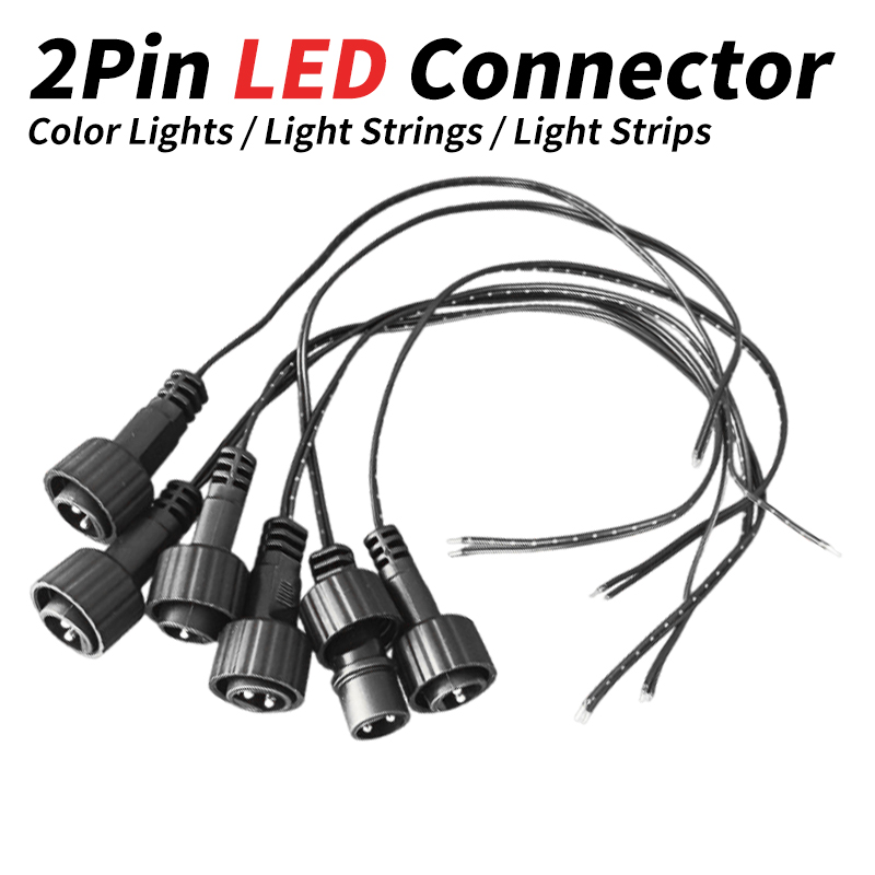 Outdoor Lighting Wire Connectors - موصل LED ثنائي السن مع سلك