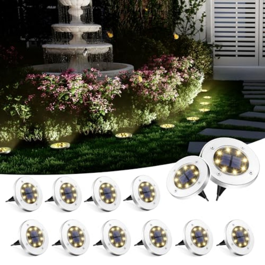 Outdoor Lighting Solar - أضواء أرضية تعمل بالطاقة الشمسية، إضاءة