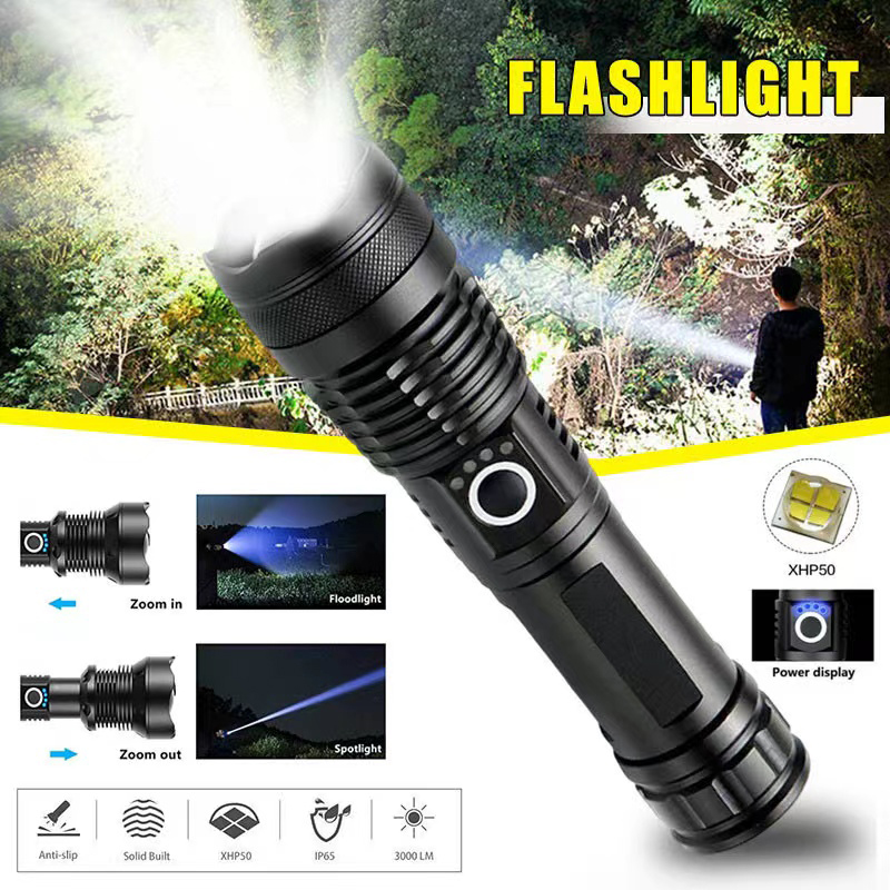 Outdoor Lighting Nearby - عالية الطاقة XHP70 مصباح ليد جيب