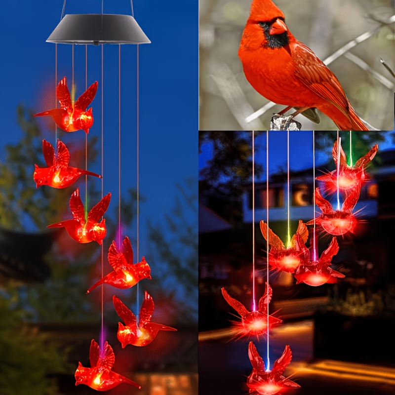 Outdoor Lighting Solar - أضواء زينة على شكل طائر متوهج