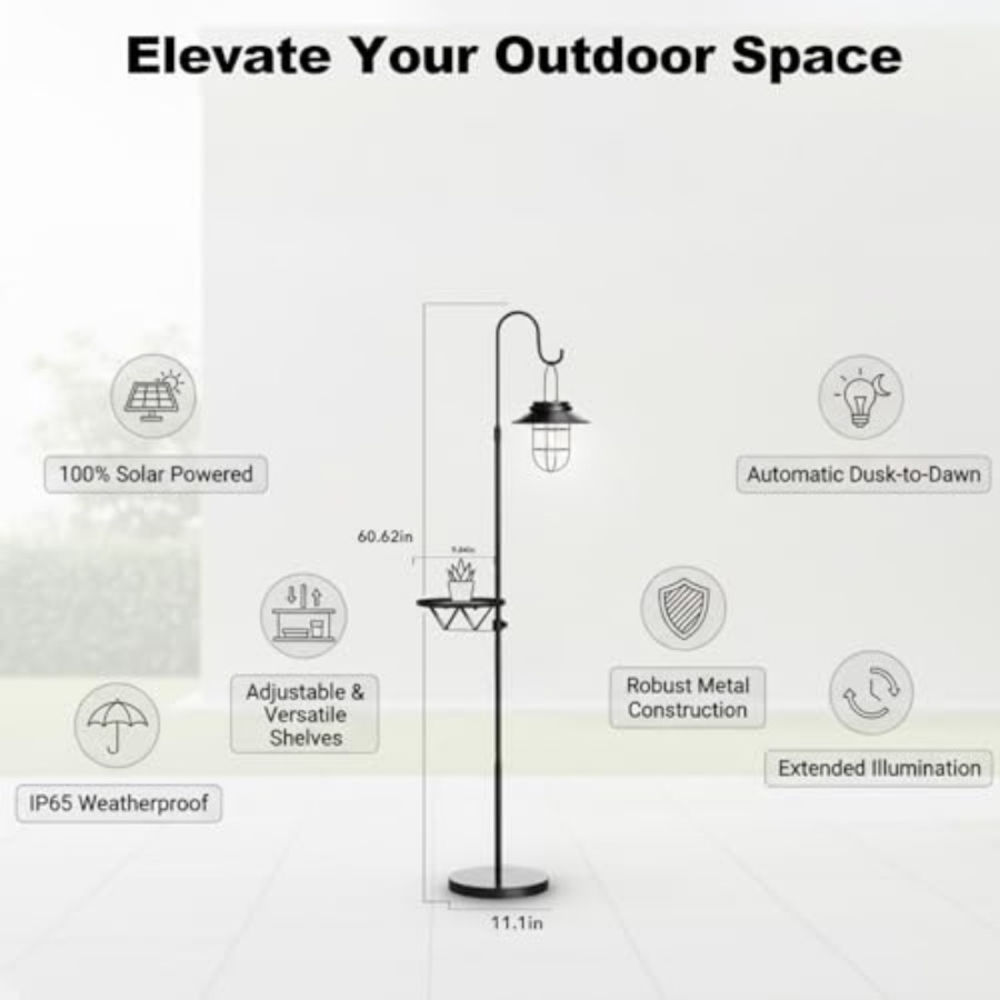 مصباح أرضي يعمل بالطاقة الشمسي - مراجعة Outdoor Lighting Solar وسعره