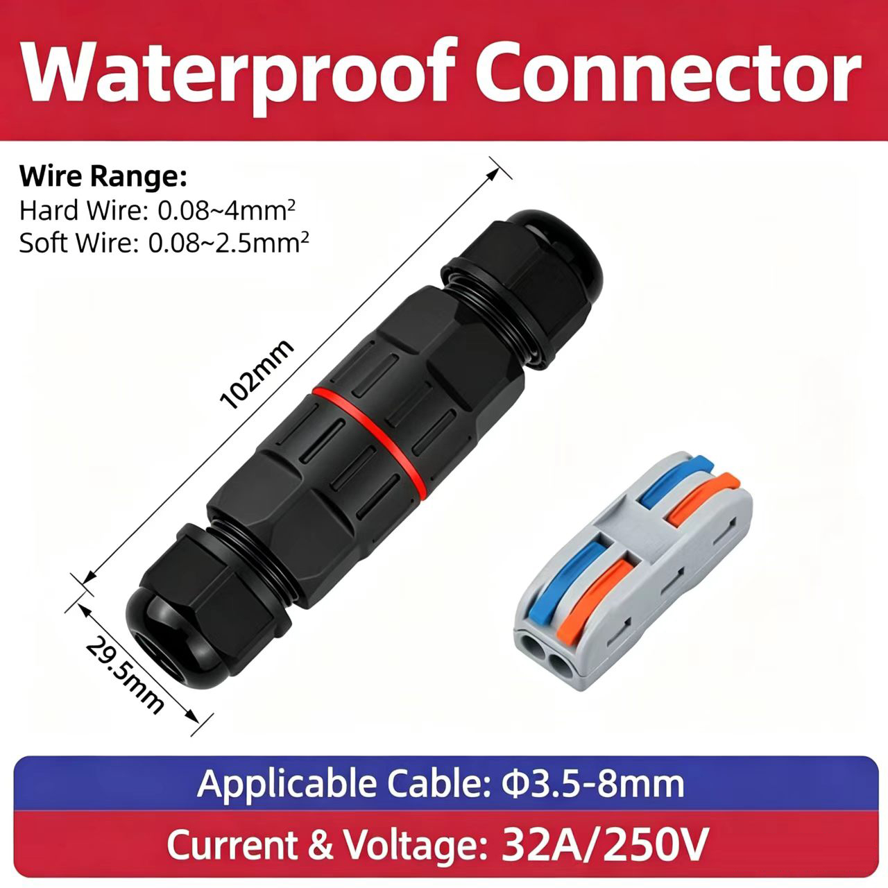 موصل أسلاك كهربائي مقاوم للماء - مراجعة Outdoor Lighting Wire Connectors وسعره