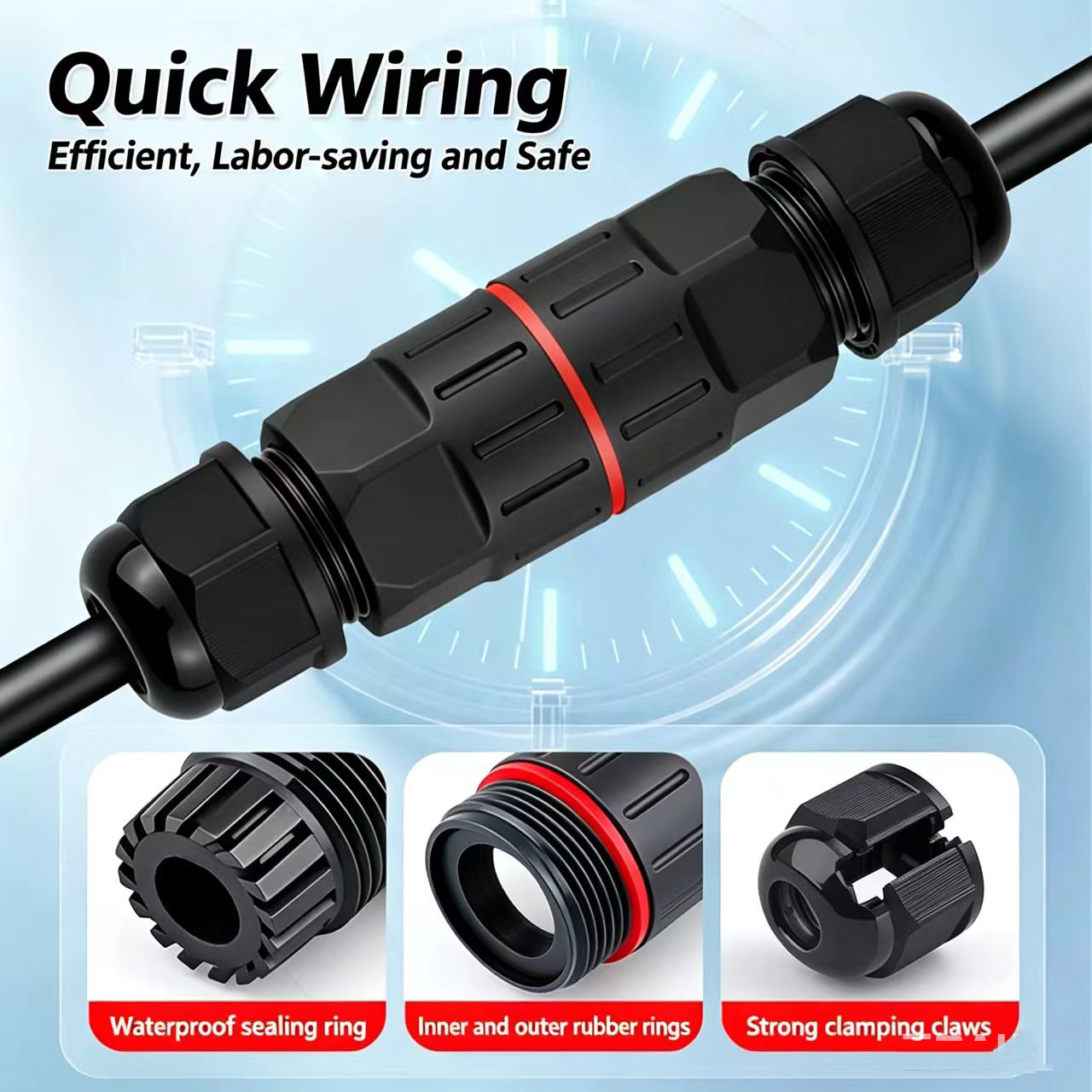 موصل أسلاك كهربائي مقاوم للماء - مراجعة Outdoor Lighting Wire Connectors وسعره