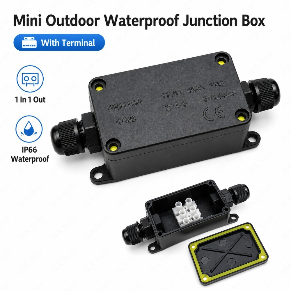 صندوق توصيل كهربائي خارجي مقاو - مراجعة Outdoor Lighting Wire Connectors وسعره