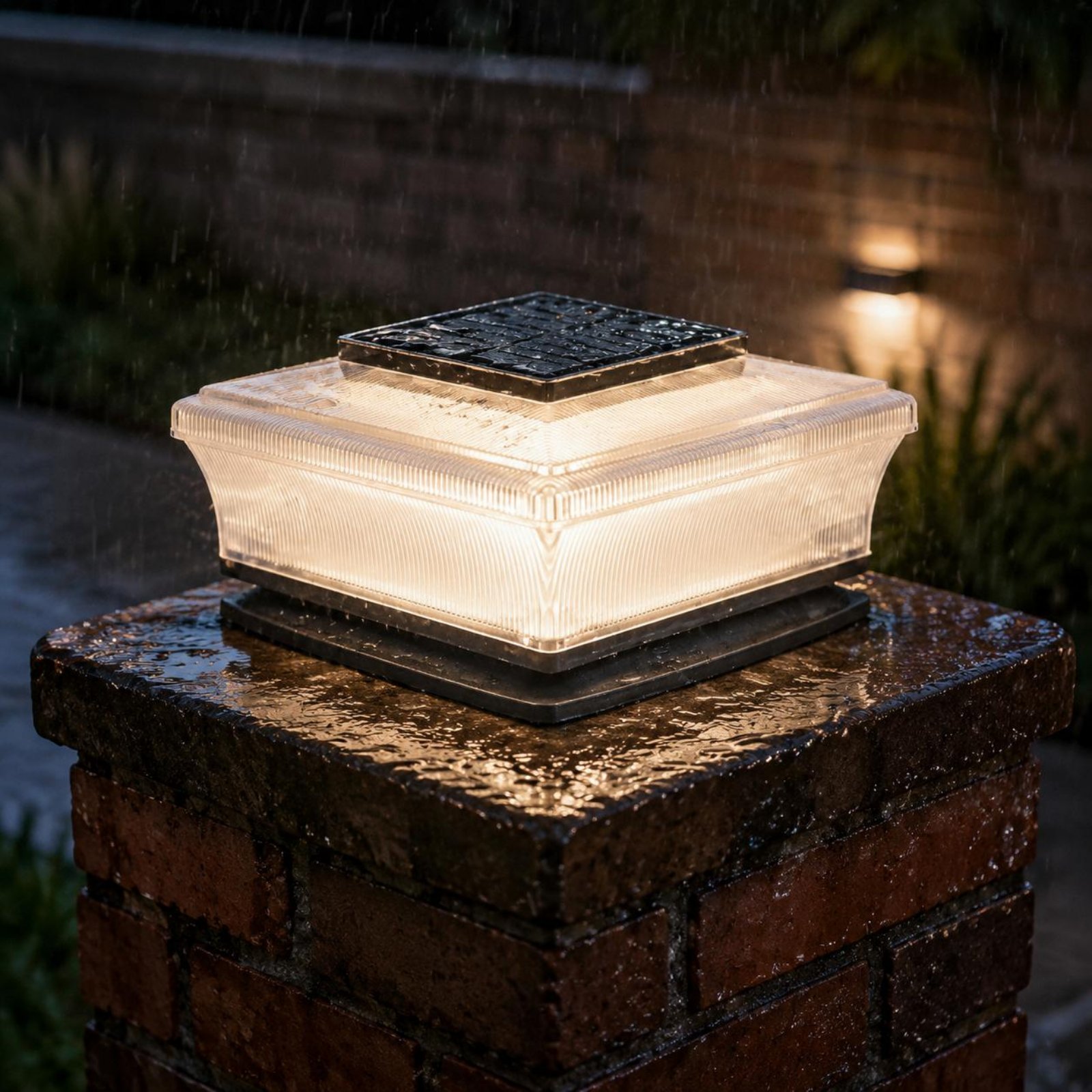 إضاءة عمودية شمسية لاسلكية مرب - مراجعة Outdoor Lighting Solar وسعره