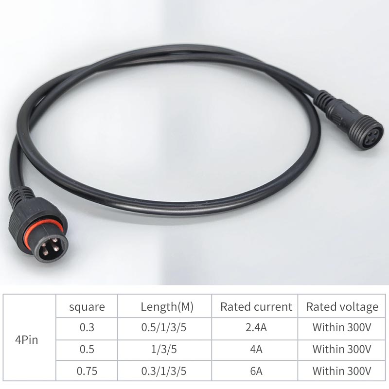 ذكر Famale التوصيل كابل 4Pin م - مراجعة Outdoor Lighting Wire Connectors وسعره