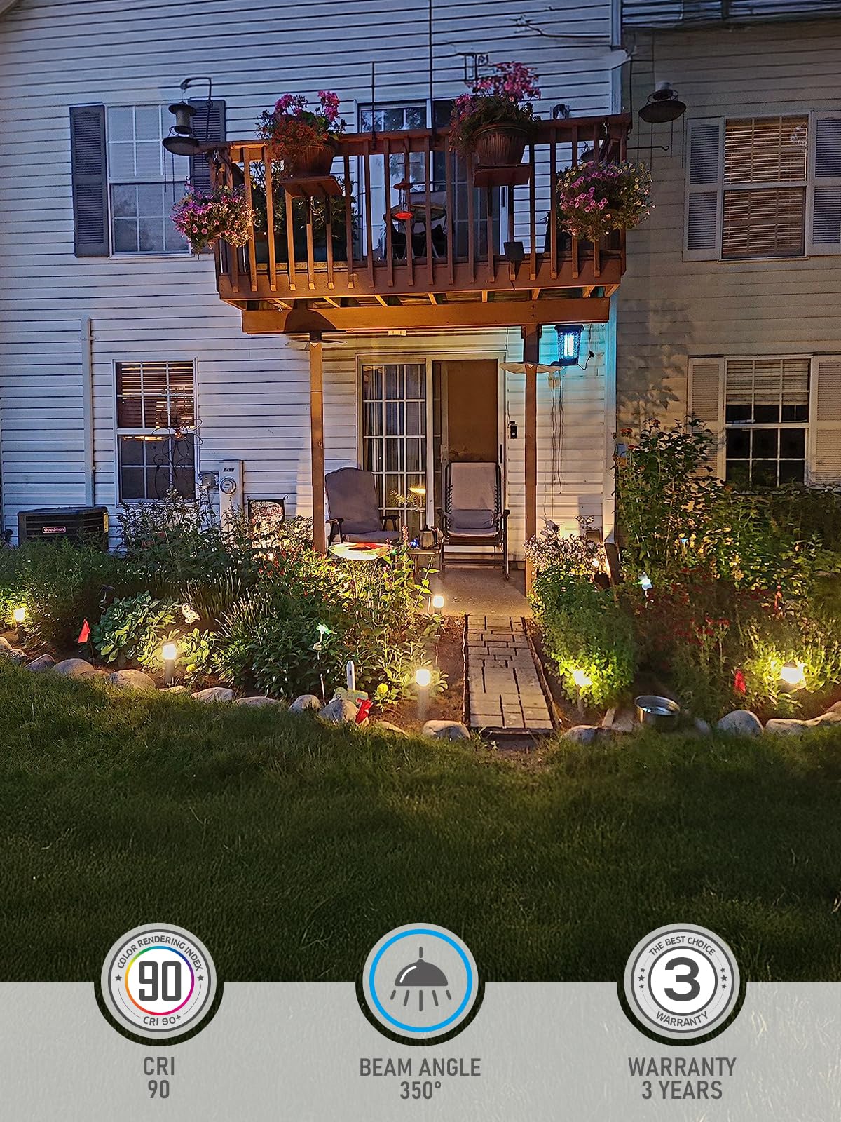 8 قطعة LED في الهواء الطلق حدي - مراجعة Outdoor Lighting Extension Cord وسعره