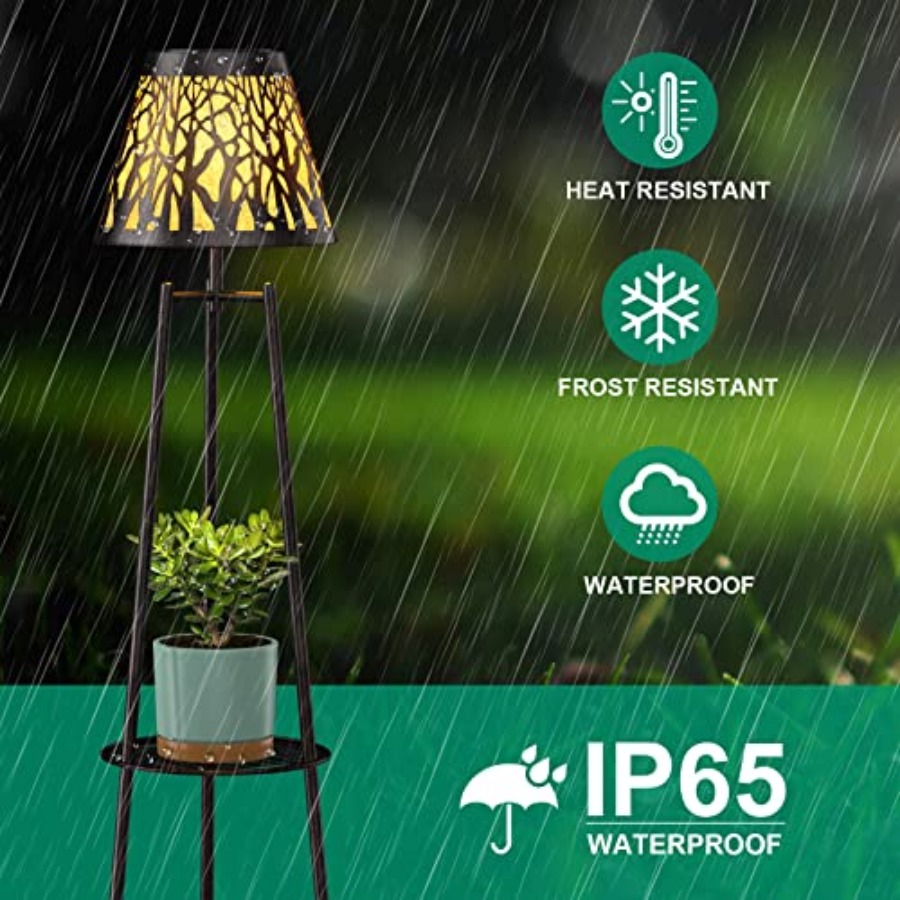مصباح أرضي شمسي خارجي مع حامل  - مراجعة Outdoor Lighting Solar وسعره