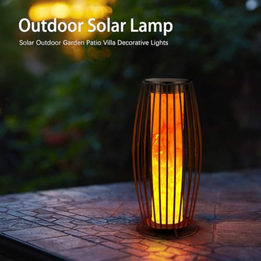 مصباح أرضي شمسي خارجي بتأثير ا - مراجعة Outdoor Lighting Solar وسعره