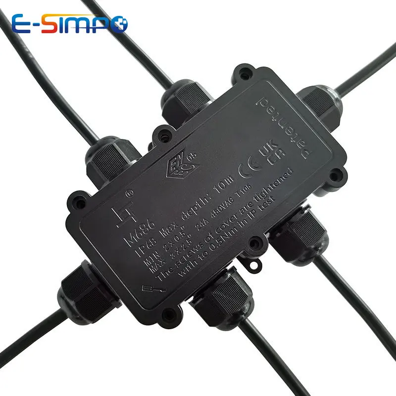 6Way 1IN5Out IP68 تحت الماء سل - مراجعة Outdoor Lighting Wire Connectors وسعره