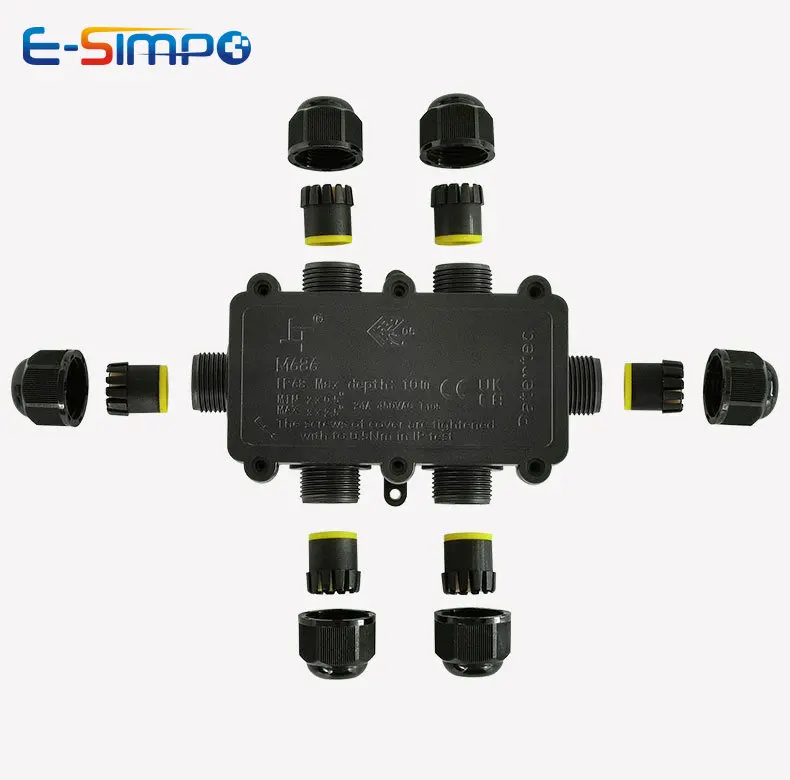 6Way 1IN5Out IP68 تحت الماء سل - مراجعة Outdoor Lighting Wire Connectors وسعره
