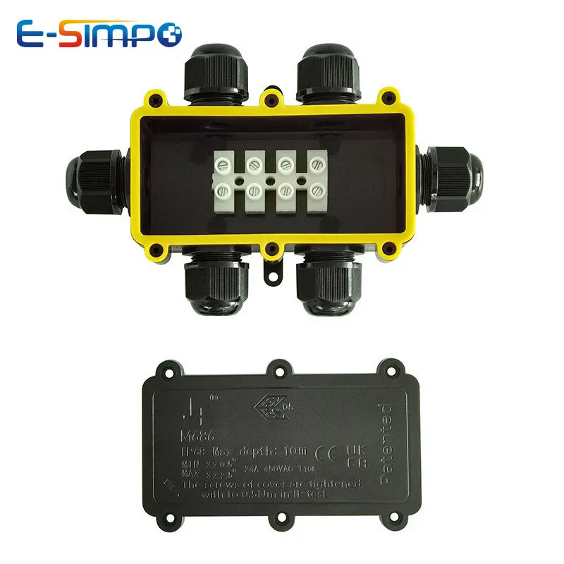 6Way 1IN5Out IP68 تحت الماء سل - مراجعة Outdoor Lighting Wire Connectors وسعره