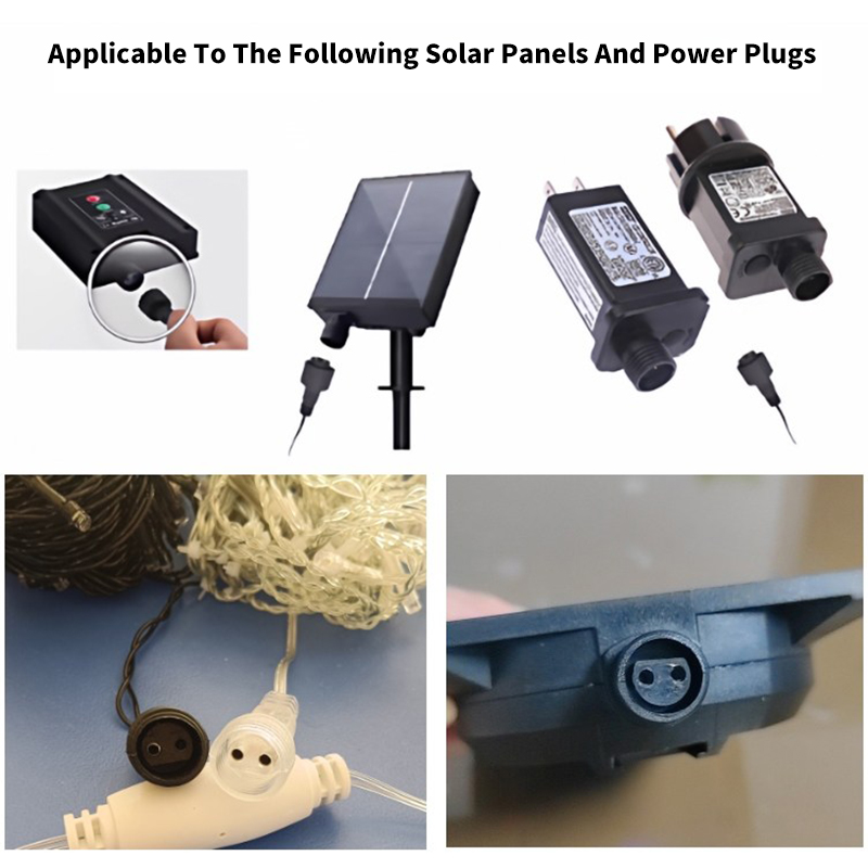 موصل LED ثنائي السن مع سلك 25  - مراجعة Outdoor Lighting Wire Connectors وسعره