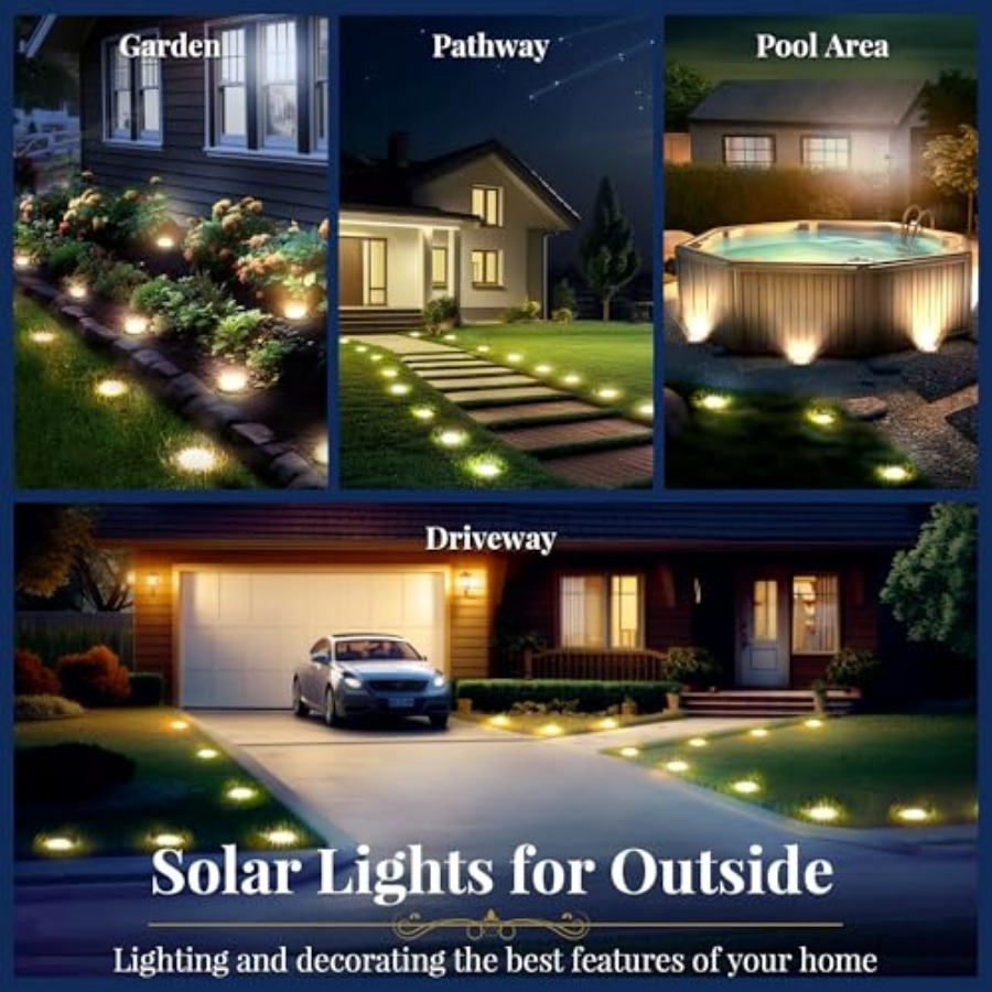أضواء أرضية تعمل بالطاقة الشمس - مراجعة Outdoor Lighting Solar وسعره