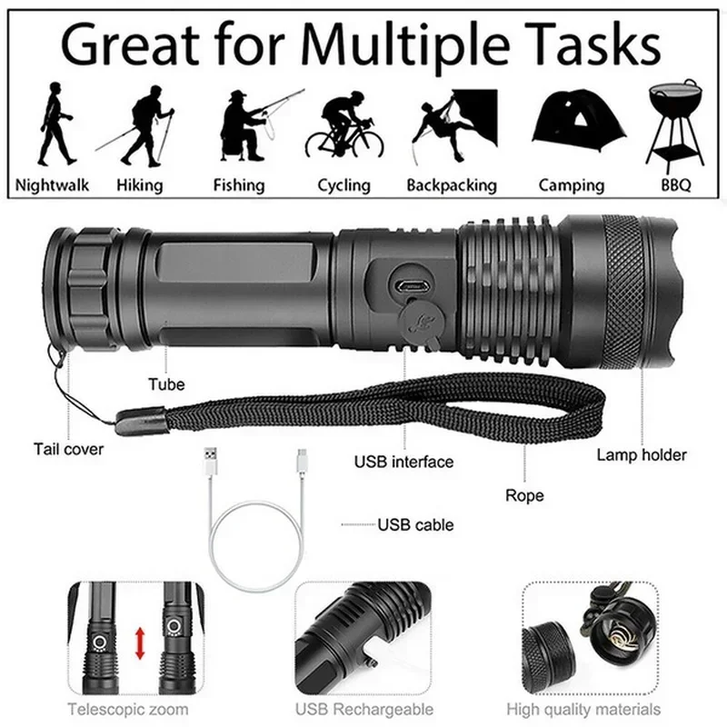 عالية الطاقة XHP70 مصباح ليد ج - مراجعة Outdoor Lighting Nearby وسعره